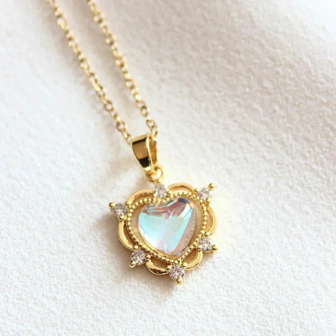 Moonstone Pendant - Heart Shape