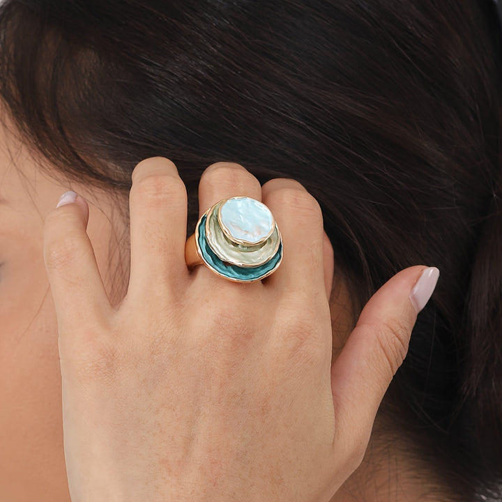 Boho Triple Layer Email Ring