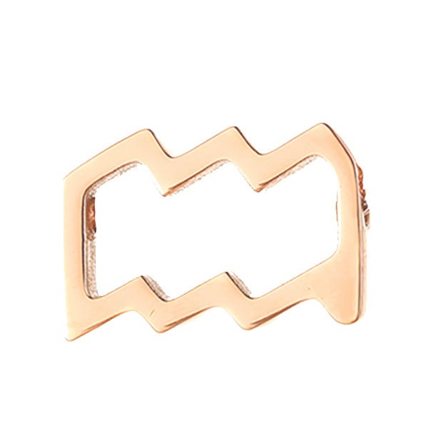 Celestique Pendant Charm with Zodiac Sign | Gold