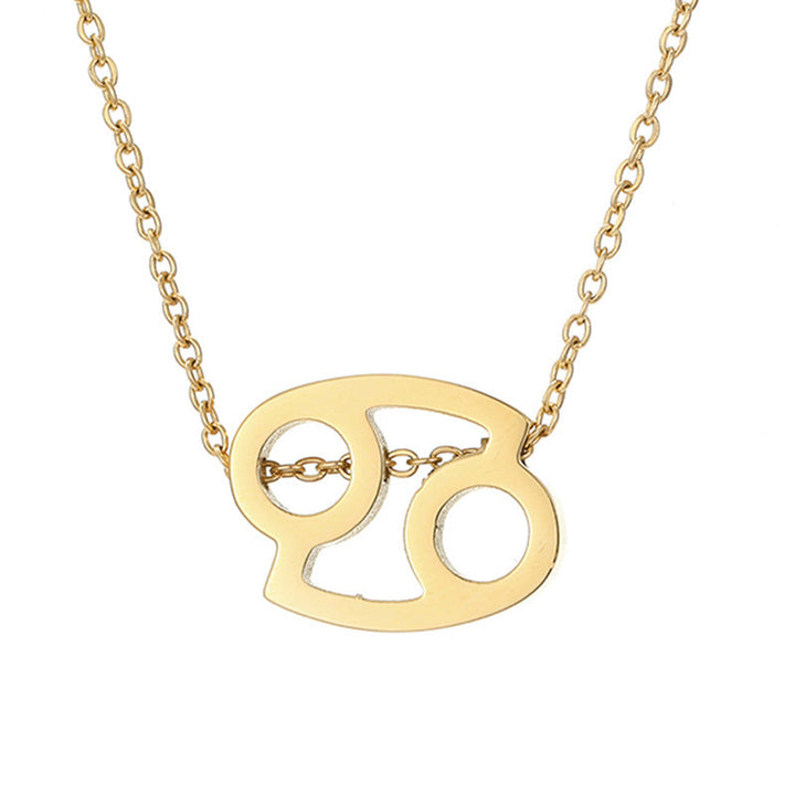 Celestique Pendant Charm with Zodiac Sign | Gold