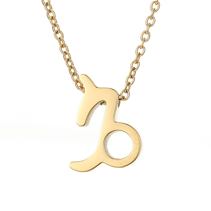Celestique Pendant Charm with Zodiac Sign | Gold