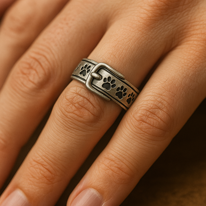 Cute dog-themed ring.