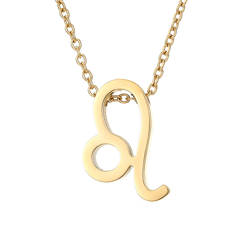 Celestique Pendant Charm with Zodiac Sign | Gold