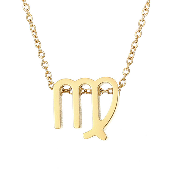 Celestique Pendant Charm with Zodiac Sign | Gold