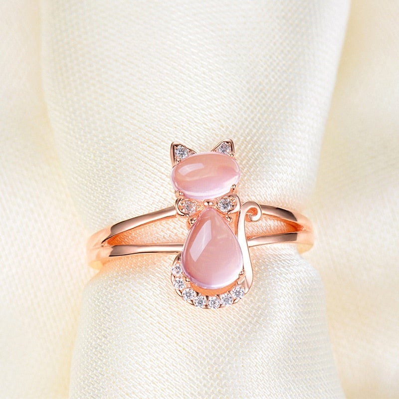 Pink and Gold Ring for Cats