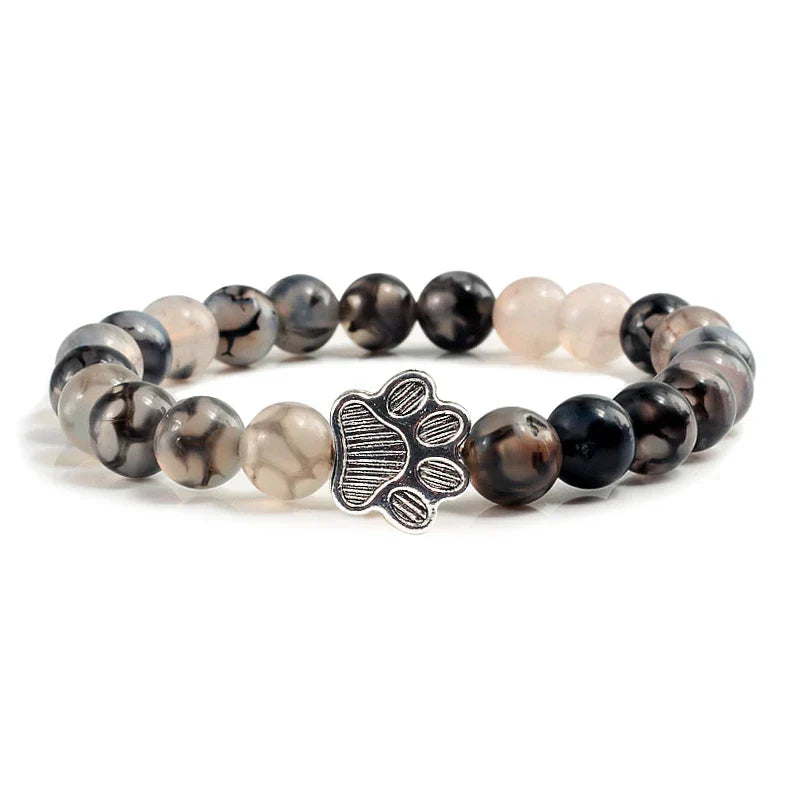 Footprint Bracelet Decorated with Beads