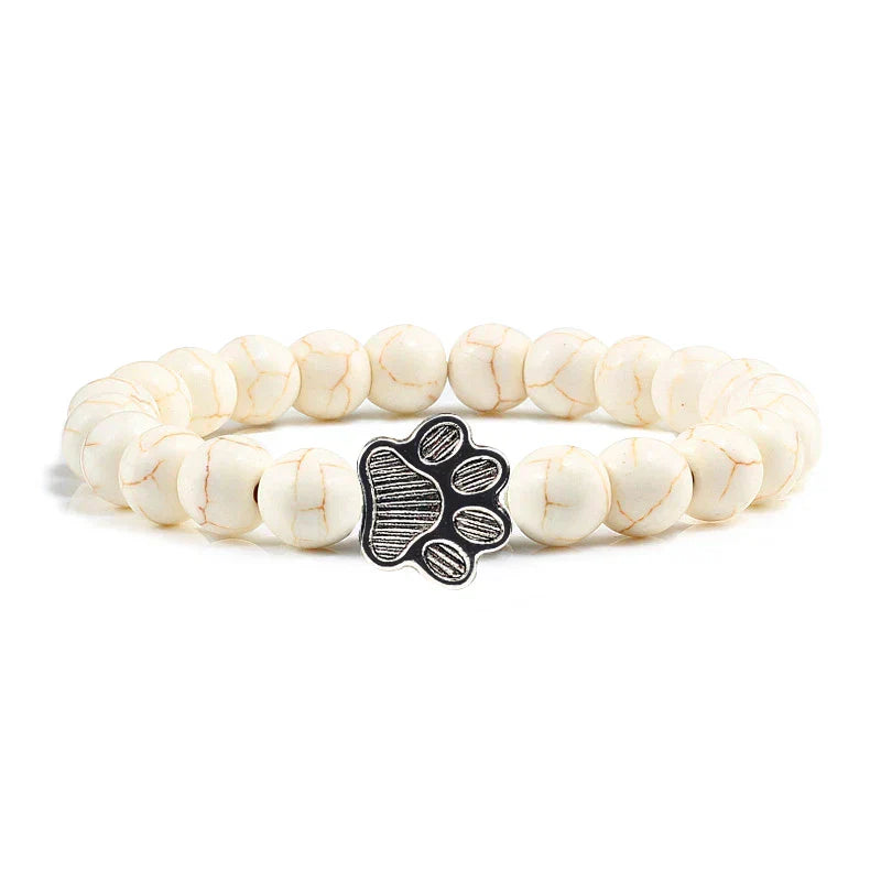 Footprint Bracelet Decorated with Beads
