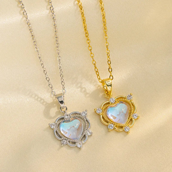 Moonstone Pendant - Heart Shape