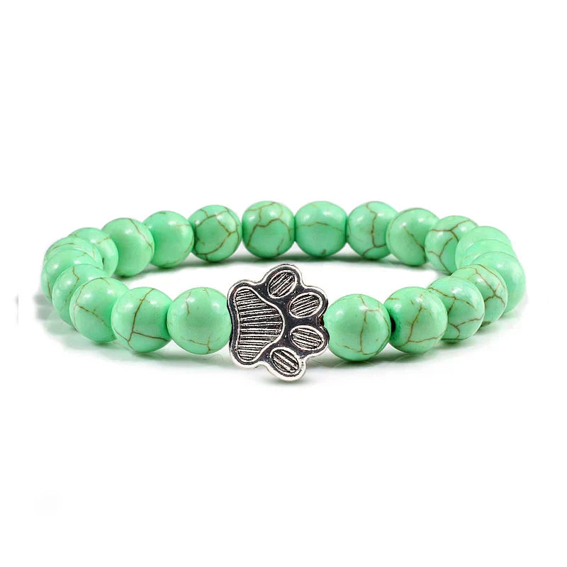 Footprint Bracelet Decorated with Beads