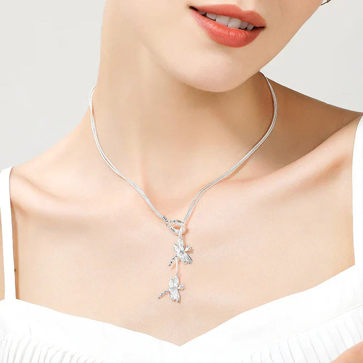 Dragonfly Pendant in Sterling Silver
