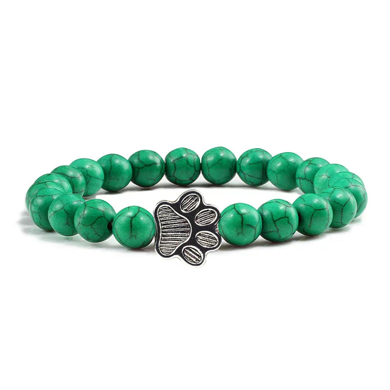 Footprint Bracelet Decorated with Beads