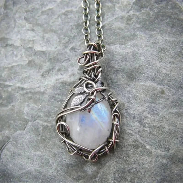 Moonstone Pendant - Wire Pendant