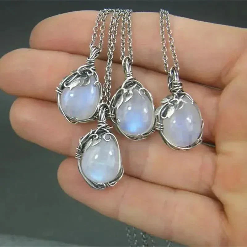 Moonstone Pendant - Wire Pendant