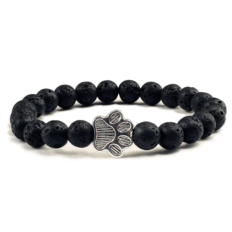Footprint Bracelet Decorated with Beads