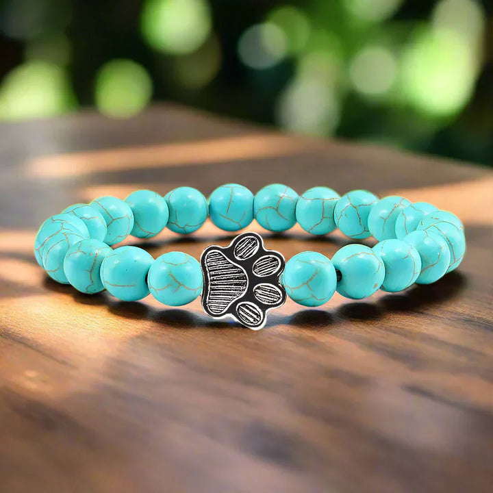 Footprint Bracelet Decorated with Beads