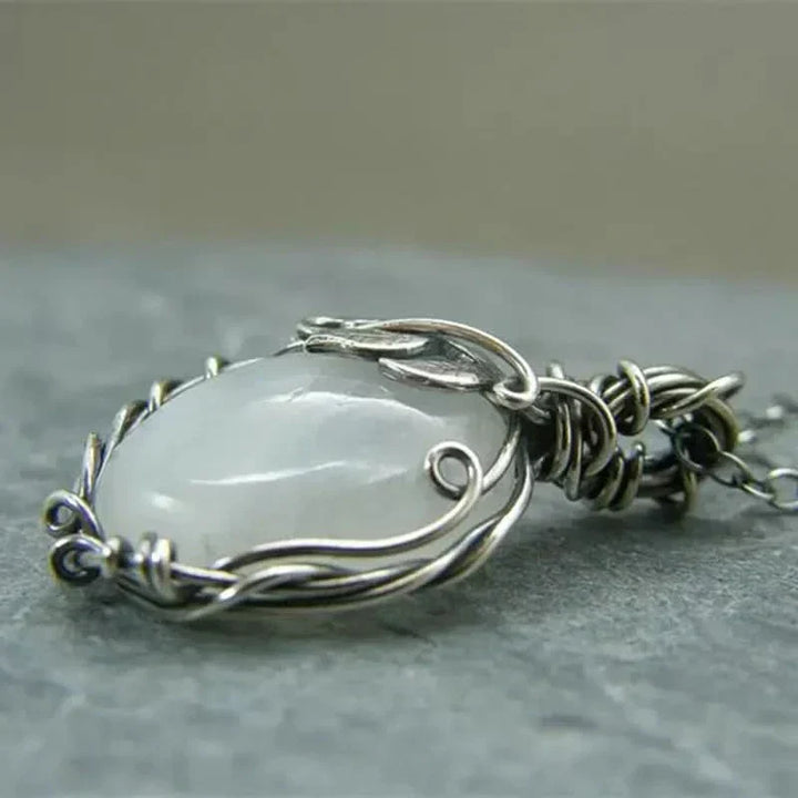 Moonstone Pendant - Wire Pendant