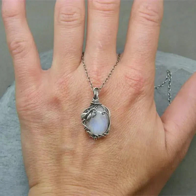 Moonstone Pendant - Wire Pendant