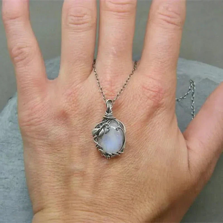 Moonstone Pendant - Wire Pendant