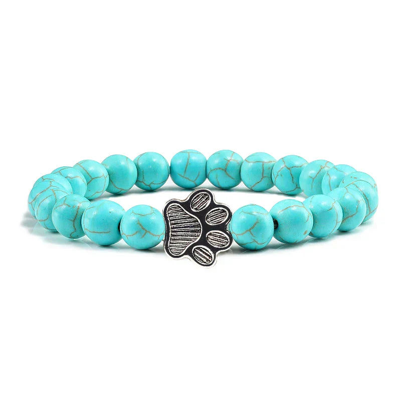 Footprint Bracelet Decorated with Beads