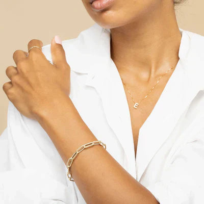 Necklace with Initials Love Letter