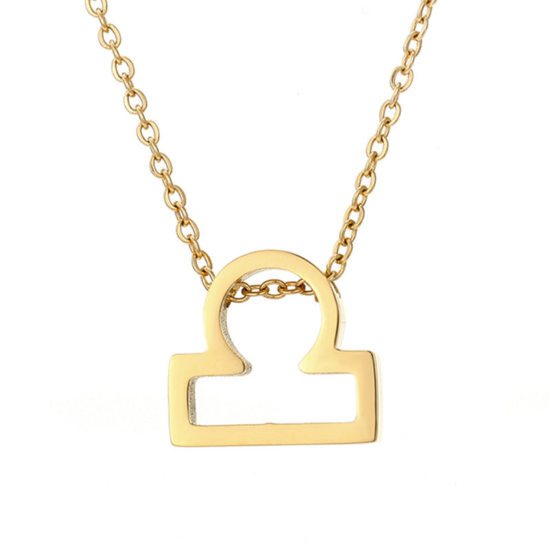 Celestique Pendant Charm with Zodiac Sign | Gold