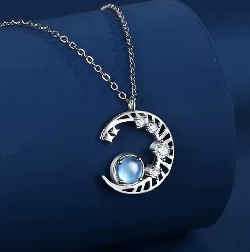 Moonstone Pendant - Moon Pendant