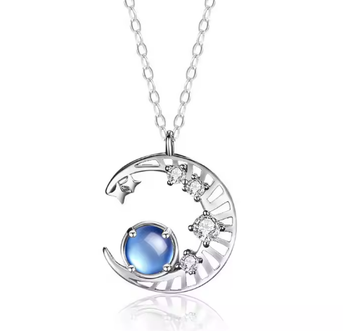 Moonstone Pendant - Moon Pendant