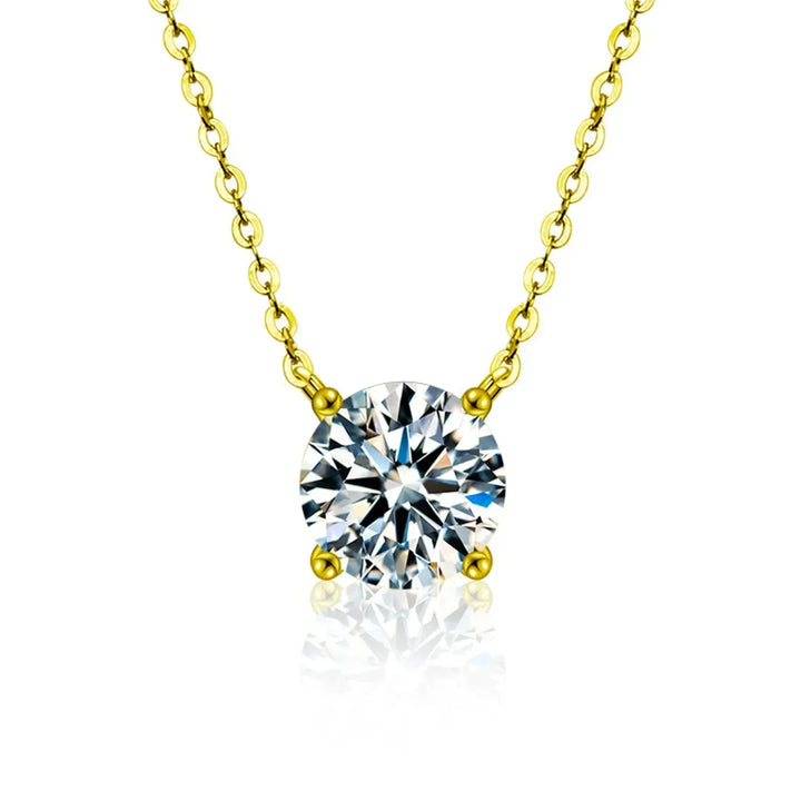Gold-plated chain with zirconia