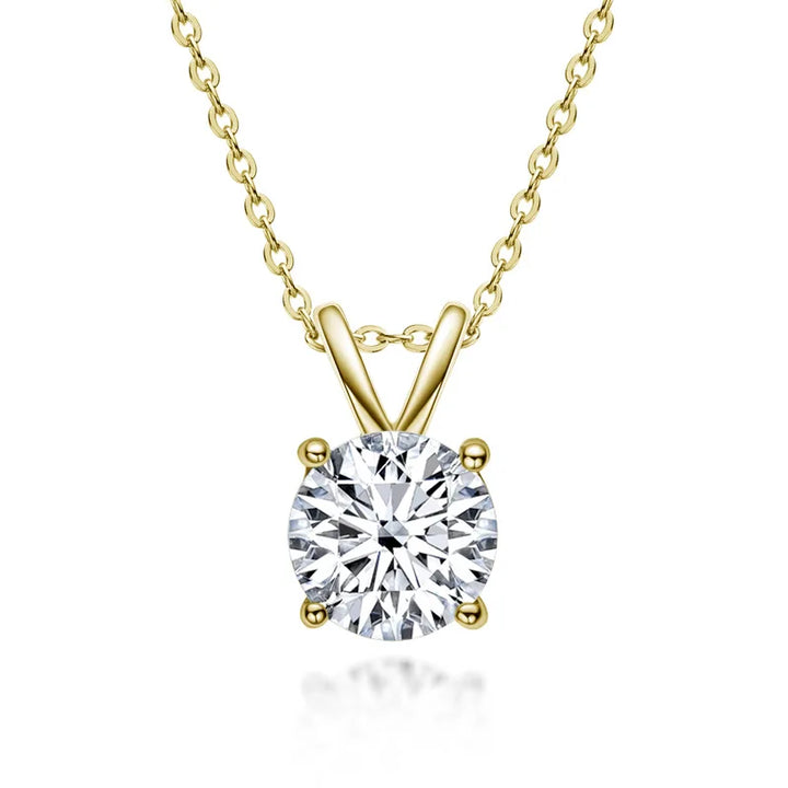 Exclusive Silver Necklace with Moissanite