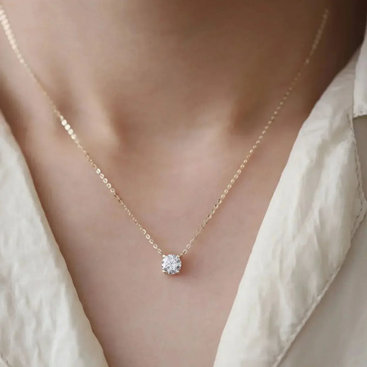 Gold-plated chain with zirconia