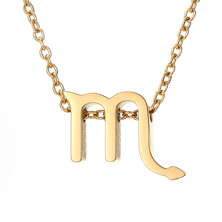 Celestique Pendant Charm with Zodiac Sign | Gold