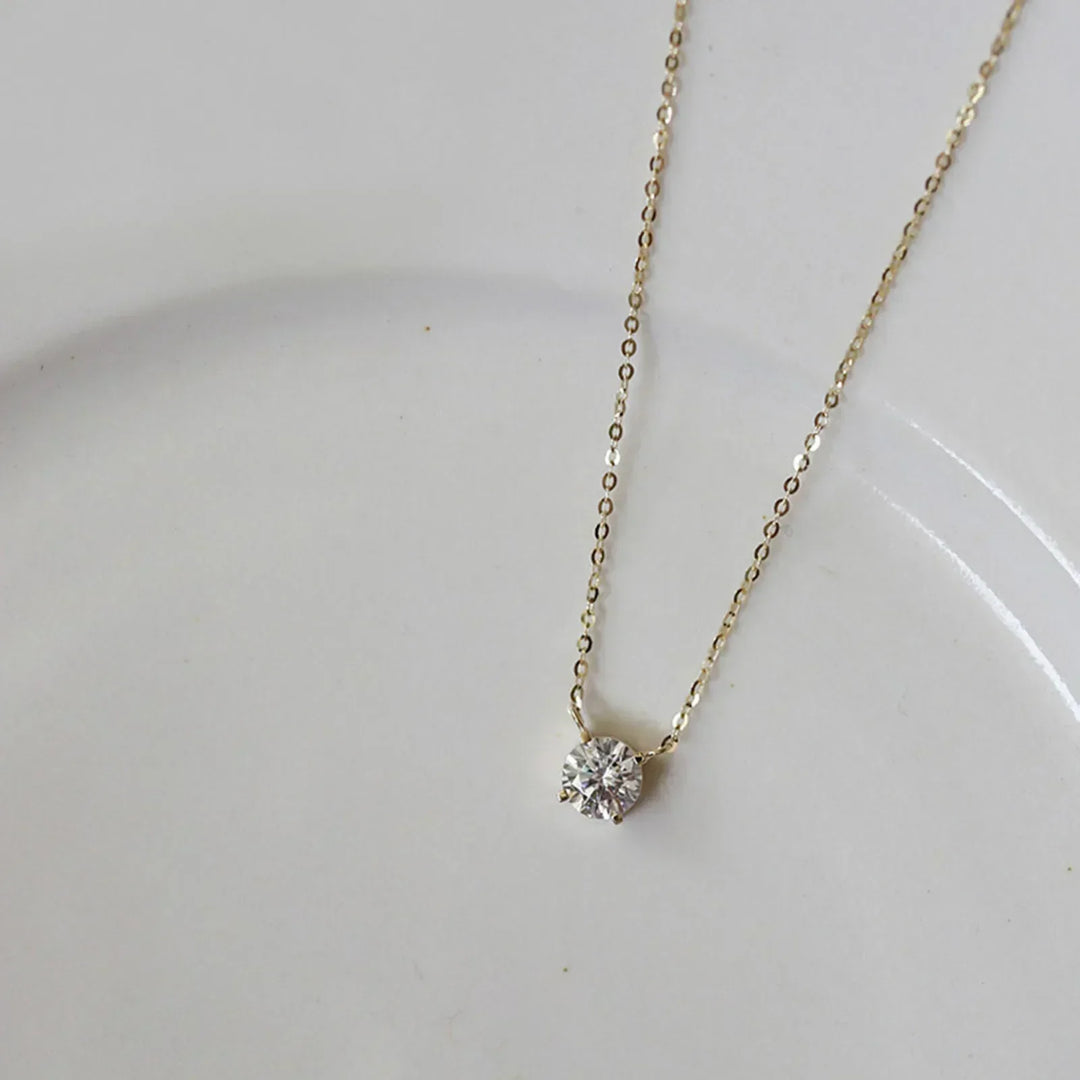 Gold-plated chain with zirconia