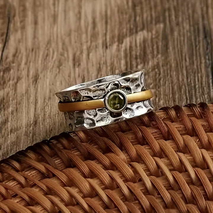 Elegant Green Zircon Ring