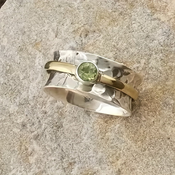 Elegant Green Zircon Ring