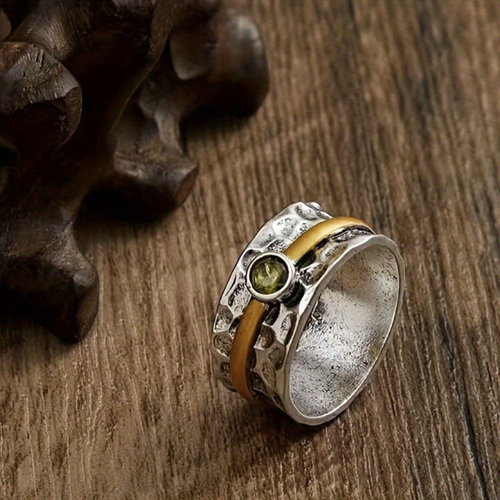 Elegant Green Zircon Ring