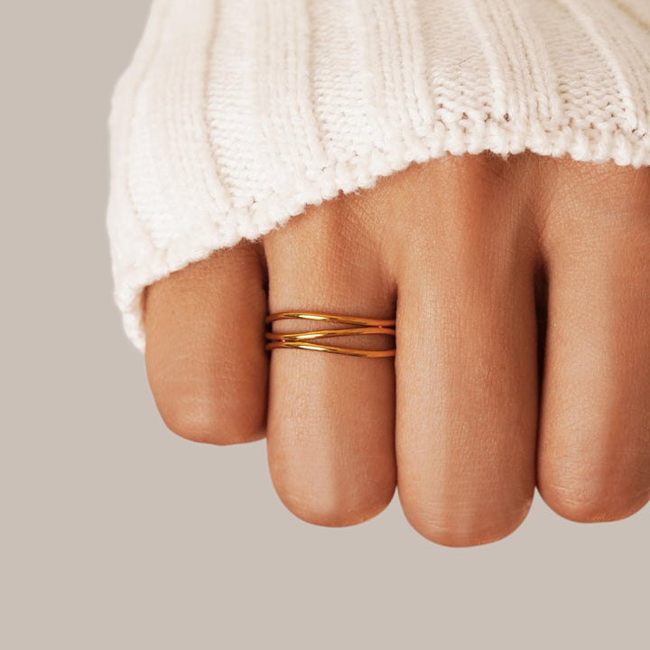 Infinite Loop - Gold Ring