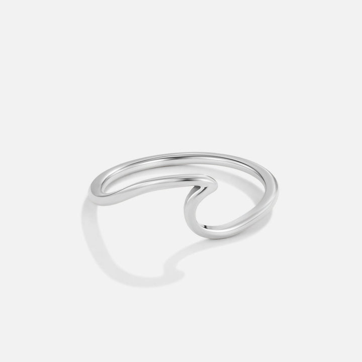 Imari Silver Ring with Waves