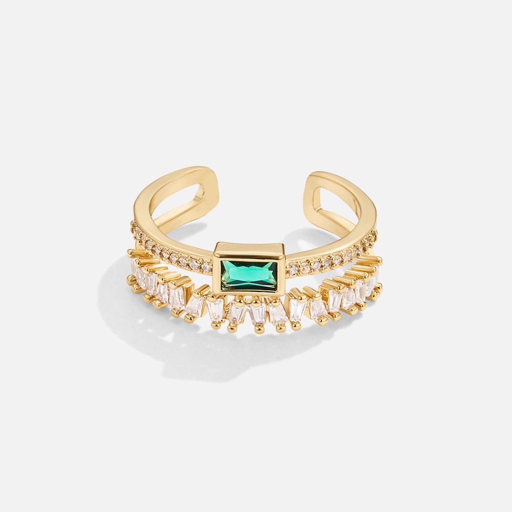 Bliss - Ring with Multiple Layers of Crystals