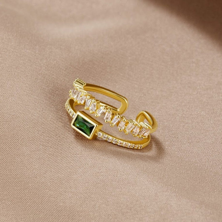 Bliss - Ring with Multiple Layers of Crystals