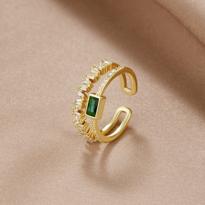 Bliss - Ring with Multiple Layers of Crystals