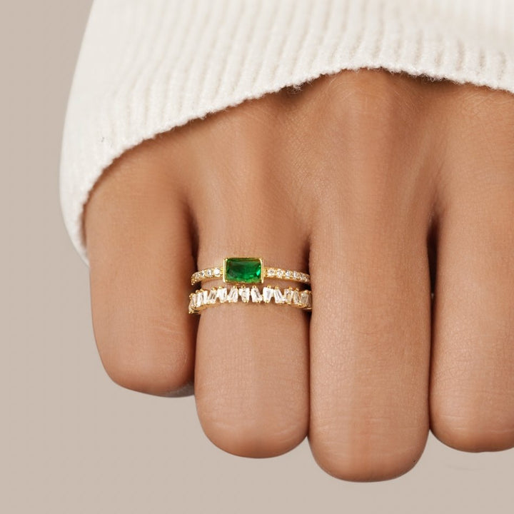 Bliss - Ring with Multiple Layers of Crystals