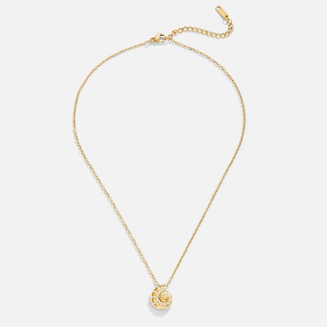 Necklace with Beaded Crystal Pendant