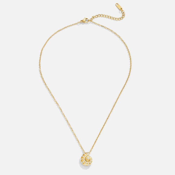 Necklace with Beaded Crystal Pendant