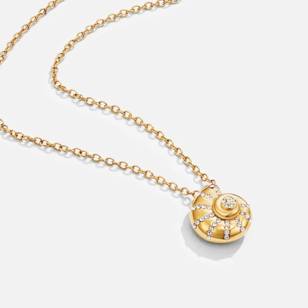 Necklace with Beaded Crystal Pendant