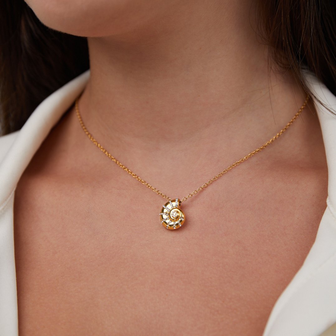 Necklace with Beaded Crystal Pendant