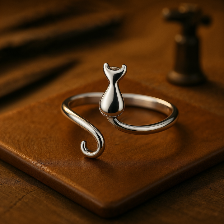Stainless Steel Cat Ring