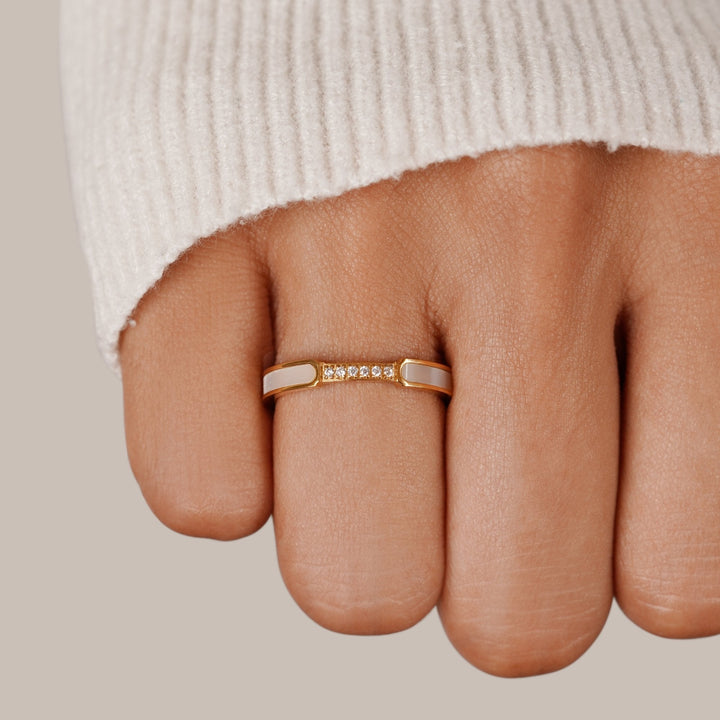 Unity - Pearl and Crystal Ring