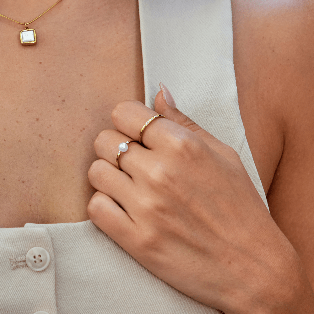 Pearl Ring with Freshwater Pearl