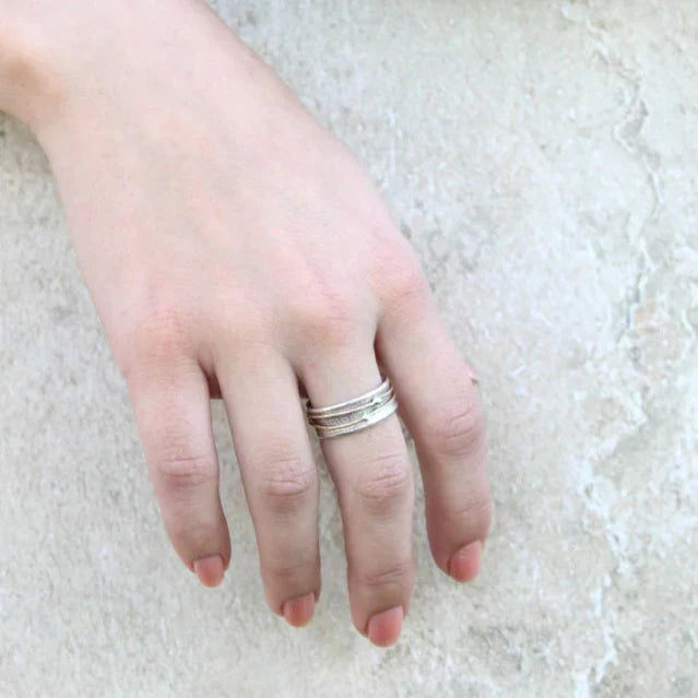 Shine - vintage gold-plated silver ring